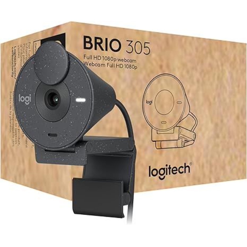 Logitech Brio 305 1080p HD Webcam w/ Privacy Shutter NEW